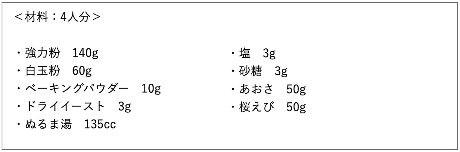 天ぷらレシピ